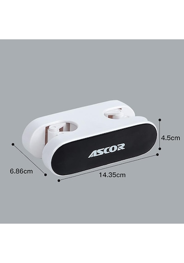 Beyaz&altın Mengnı Duvara Monte Paspas Tutucu Ev Depolama Araçları Yumruksuz Paspas Rafı Mutfak Ve Banyo Organizatör Banyo Aksesuarları Altın - Beyaz