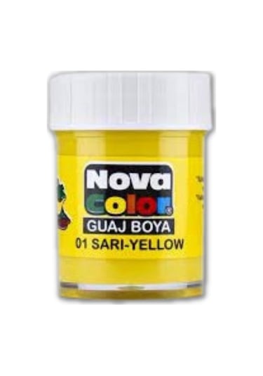 Sarı Guaj Boya 25 ml 1 Adet Nova Color Su Bazlı 25 ml Guaj Boya S Sarı
