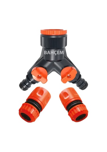 Bahçem Iki Çıkışlı Musluk Adaptörü Seti