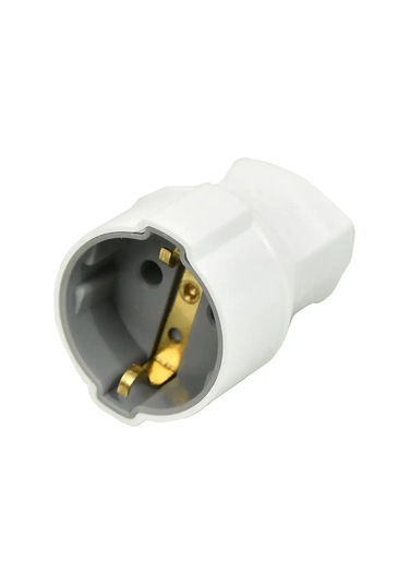 Topraklı Dişi Fiş Beyaz