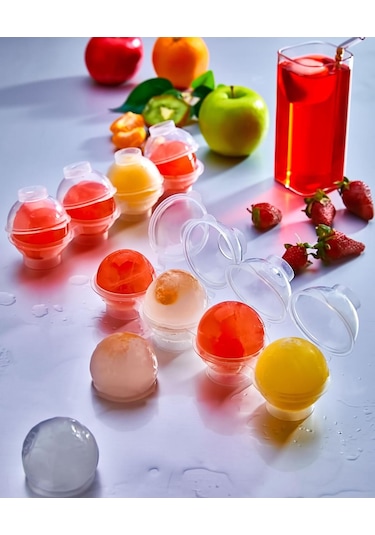 Küre Buz Kalıbı Buz Topu Dondurucu Buzluk Saklama Ve Sunum Kabı Şeffaf