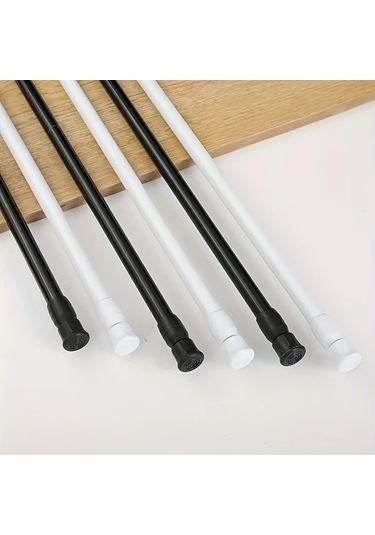 Hightower Siyah 40-70cm Kolay Kurulum Deliksiz Teleskopik Çubuk - Güçlü Yay Siyah