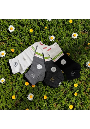 Erkek Kısa Sportmen Pamuklu Çorap 4'lü Ve 12'li Cok Renklı