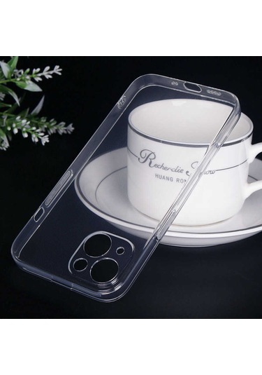 Mobilteam Apple iPhone 13 Uyumlu İmax Silikon-siyah Siyah