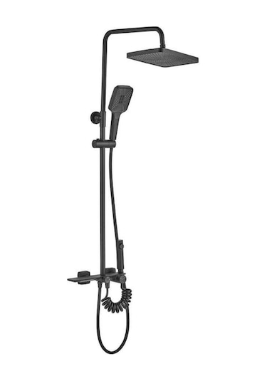 Fleko Piano C Plus Uzun Duş Sistemi Siyah