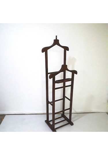 Dilsiz Uşak Çift Tepe Model Parlak Ceviz Askılık Kayın Torna Iske N11.162 Ceviz