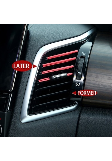 Meyzone Araç Içi Klima Izgara Hava Çıkış Dekoratif Şeritler Klima Şerit