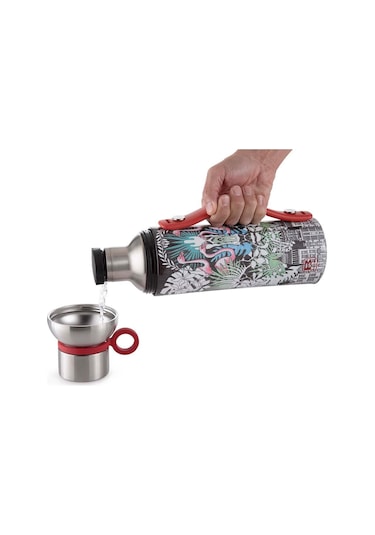 Bugatti Termo Taşıma Kulplu Paslanmaz Çelik La Vılle Desenli Termos 1500ml Bbp-lv1500ı3