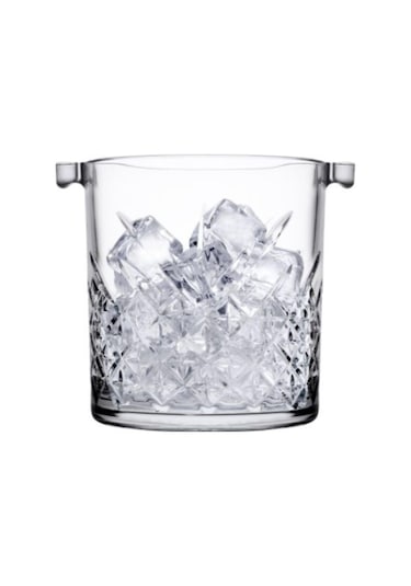 Perlotus Times Maşalı Cam Buz Kovası ve Buz Maşası Seti