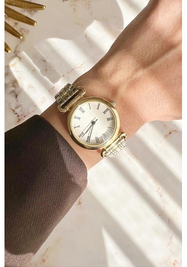 Arwen Gold Gümüş Kordon Kadın Kol Saati Altın