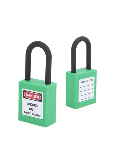 Tenfowee Endüstriyel Nylon İzole Güvenlik Kilitleri - 38mm Sıcaklık Dayanıklı -57 C/+177 C Elektrik/hidrolik Uygulamaları İçin Mor Plastik Kilit Diğer