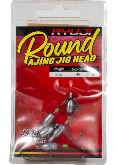 Ryuji Round Ajing 8 Jig Head 0,8gr
