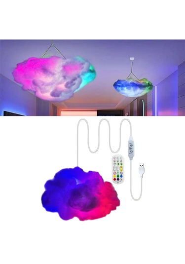 Suntek 3d Yaratıcı Led Işığı 6 M Usb Kablosu Ile Uzaktan Çok Renkli