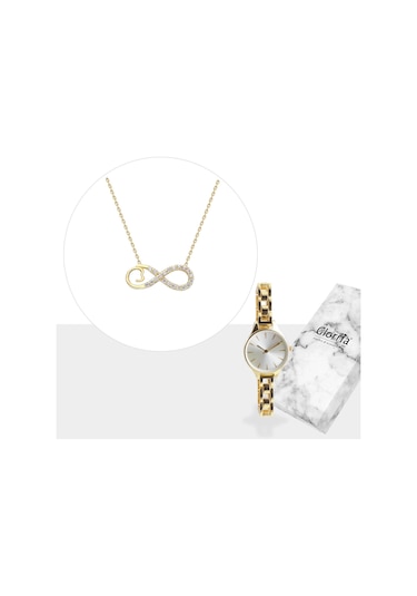 Glorria Glorria Altın Sonsuzluk Kolye - Hediye Seti