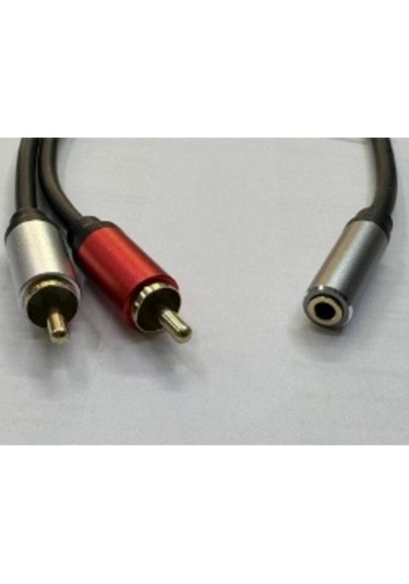 Dişi 3.5 Mm Erkek 2 Rca Çecirici Kablo 2 Rca Erkek 3.5 Dişi Stereo Çevirici