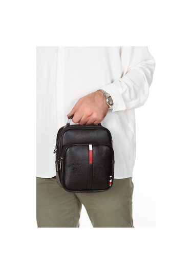 Adelina Siyah Deri El Ve Omuz Çanta Seyahat Günlük Çapraz Askılı