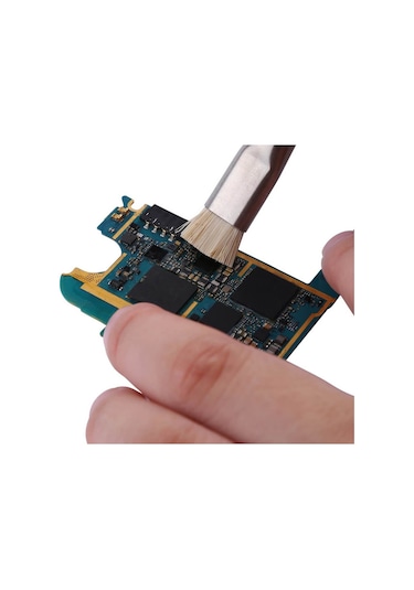 Anti-Statik Kıl Fırça Bga Pcb Onarım Temizleme Fırçası Gümüş