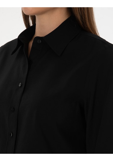 Pierre Cardin Kadın Siyah Gömlek Desenli 50318195-vr046 Siyah