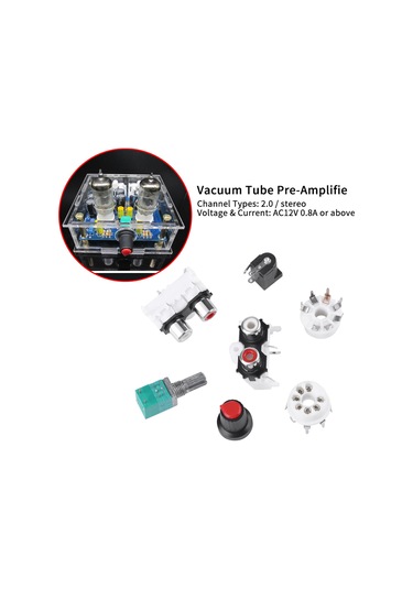 Wezone 6j1 Elektronik Röle Ön Amfi Dıy Seti - Dijital Lezzeti Filtreleyen Stereo胆机 Parçaları Statik Torba İçerisinde