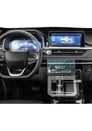 Chery Tiggo 7 Pro Luxury Gösterge, Navigasyon, İç Merkezi Kontrol Ve Vites Etrafı Koruyucu 4'lü Set