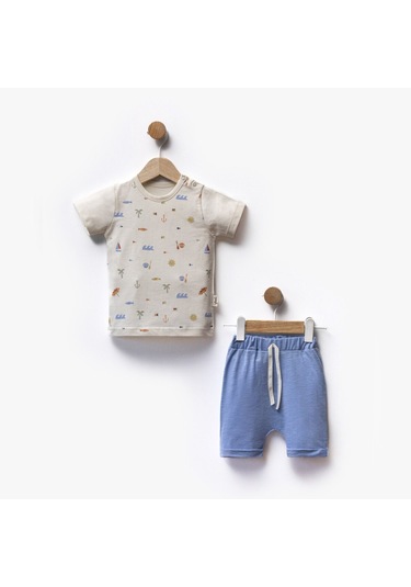 Flexi İkili Bebek Takım 216388 Krem-Mavi