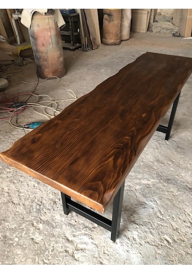 Bintaşmobilya Kütük Bar Masası 180X50X105.Cm