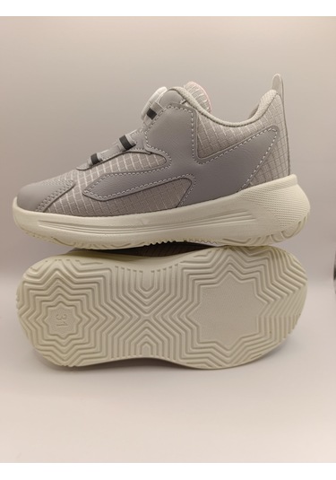 Çocuk Su İtici Kumaş Akıllı Bağcıklı Spor Ayakkabı Sneaker Pembe