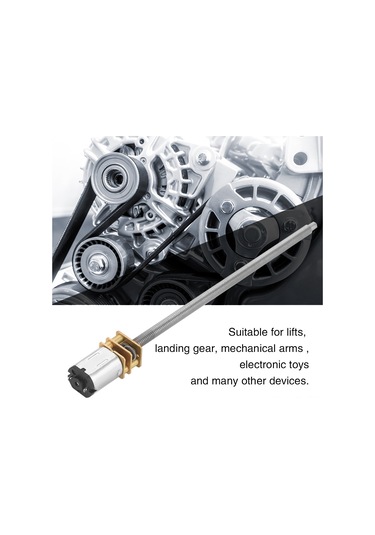 Lemestar Ga12n20-m4100 6v 500rpm Girişli Torklu Metal Dişli Dc Azaltıcı Motor, Saf Bakır Bobinli, 100mm M4 Vida, Uzun Ömürlü, Robotik Ve Oyuncaklar İçin