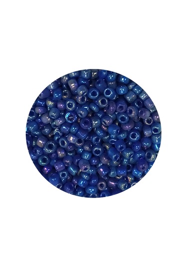 Dökme Cam Kum Boncuk 11/0 2 Mm - 60 Gram - Koyu Mavi - Bnc052