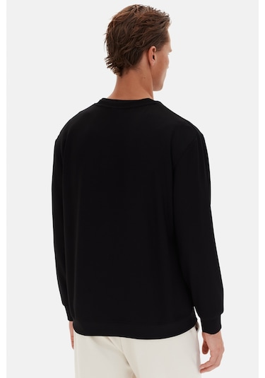 Twn Relaxed Fit Siyah Düz Sweatshirt 5ece26172400m Çok Renkli