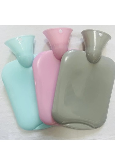 Willowhaven Kalın Çizgili Kaymaz Pvc Sıcak Su Torbası Yüksek Kalite Sky Blue Gök Mavisi