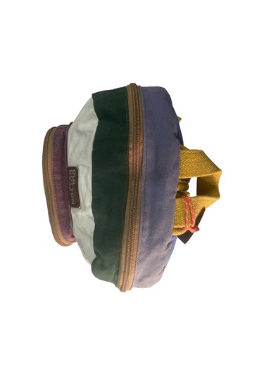 Kaliteli Renkli Vintage Salaş Disayn Günlük Sırt Gezi Okul Seyahat Çantası 28 Cm X 37 Cm Sarı