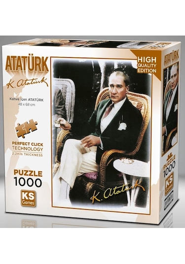 Ks Games 1000 Parça Kahve İçen Atatürk
