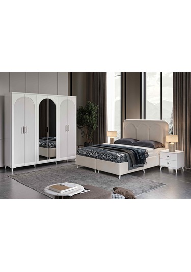 Oslo 6 Kapaklı Komple Mdf Yatak Odası Takımı