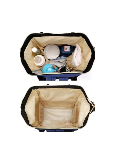 Mumya Çantası Büyük Kapasiteli Çok Fonksiyonlu Sırt Çantası Su Geçirmez Biberon Bezi Çantası Yeşil Yeşil