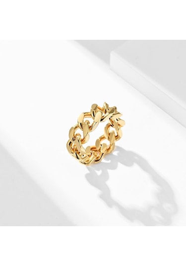 Siyah Basit Titanyum Çelik Zincir Yüzük Erkek Yüzük Hip-hop Giyim Kişilik Paslanmaz Çelik Takı Hediye 10