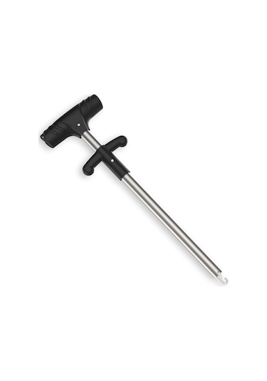 Kosona Gümüş Alüminyum Plastik Balık İğnesi Çıkarıcı, Ergonomik Tutamaklı Tek Elle Kullanıma Uygun 243mm