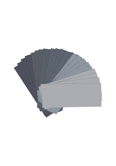 20 Adet Islak Kuru Zımpara Kağıdı, Grit 1000/2000/3000/5000/7000, 9 X 3.6 İnç