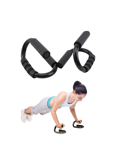S Şekli  Push Up Standı Alüminyum Şınav Aleti Spor Aracı Fitness
