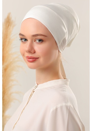 Sihirli Yapışkanlı Kaymayan Bone Ekru Ekru