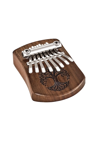 Meinl Sonic Energy Kl801tol Mini Solid Tree Of Life C Major 8 Note Kalimba Black Walnut