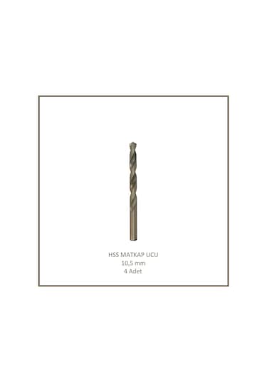 Hss Matkap Ucu 10,5 Mm, Metal, Ahşap, Plastik İçin 4 Adet