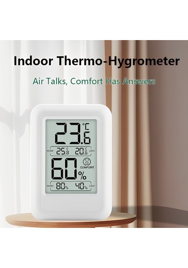 Vkemall Ts-ft0400 Sıcaklık Ve Nem Kayıt Fonksiyonlu İç Mekan Yüksek Hassasiyetli Dijital Sıcaklık