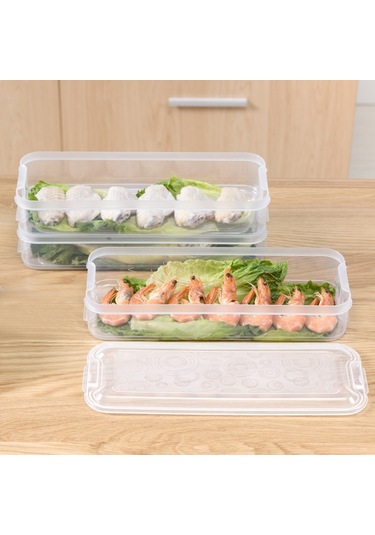 Düzenleyici 3 Katlı Yumurta Kabı Kapaklı Gıda Saklama Kabı Mutfak Aksesuarları Diğer