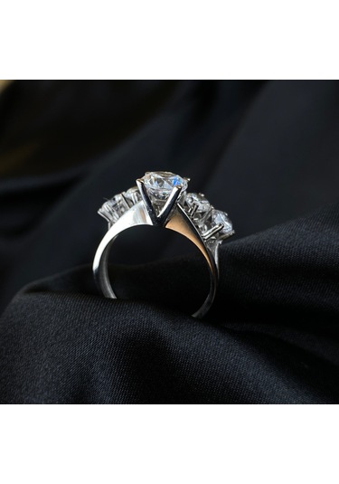 8 Ayar Beştaş Altın Yüzük (524725587)