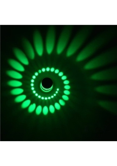 Soulader 3w Led Işık Kaynağı İle Modern Dekoratif Spiral Aplik Avize Modeli Yeşil