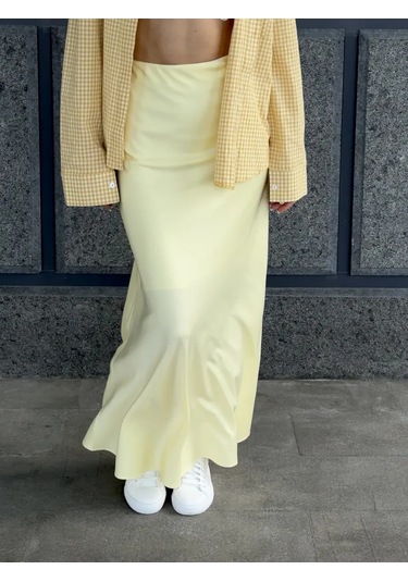 Navadis Uzun Yazlık Trend Etek 414523143 Gri