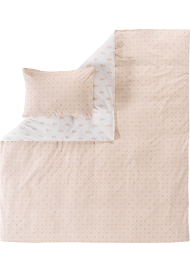 Mix & Match Noelle %100 Pamuk Tek Kişilik Nevresim Seti Bej