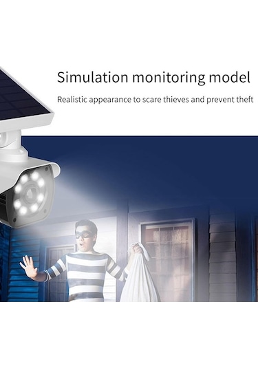 Fortunelane Simüle Kamera Sahte Dome Cctv Led Hareket Sensör Güvenlik Kamerası Gözetim Kamerası Kapalı Açık