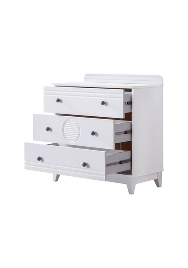 Şifonyer, Alvin 3 Çekmeceli Şifonyer - Gri Gri